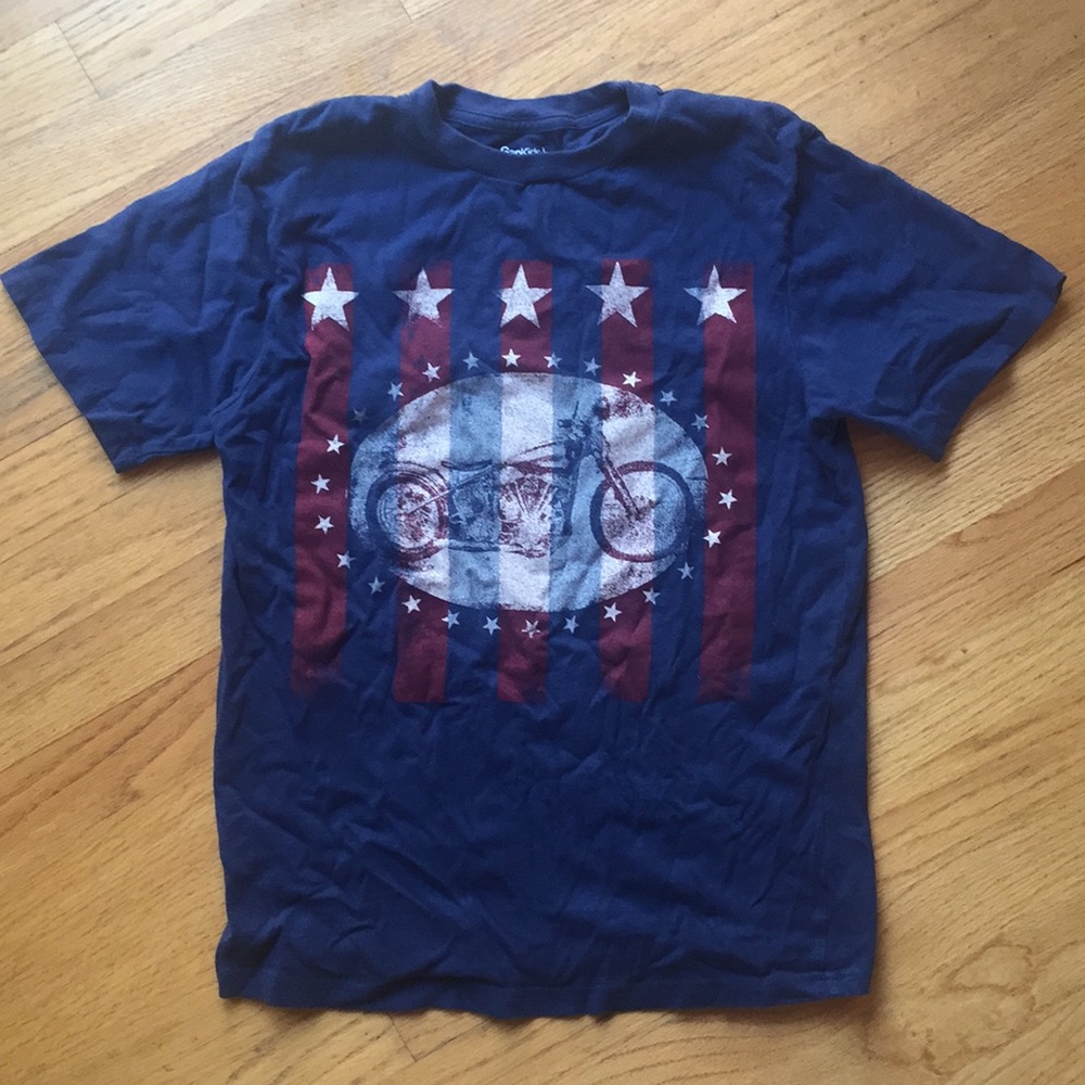 Boys Gap size large (10) motorcycle logo tee